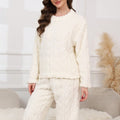 Coral Fleece Womens Pajama Set Home Wear