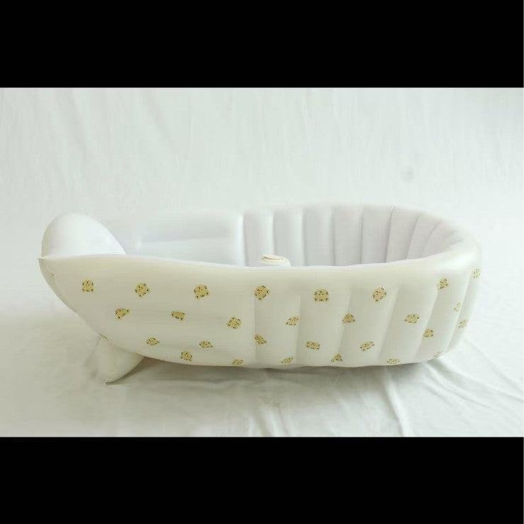 Foldable inflatable baby bathtub