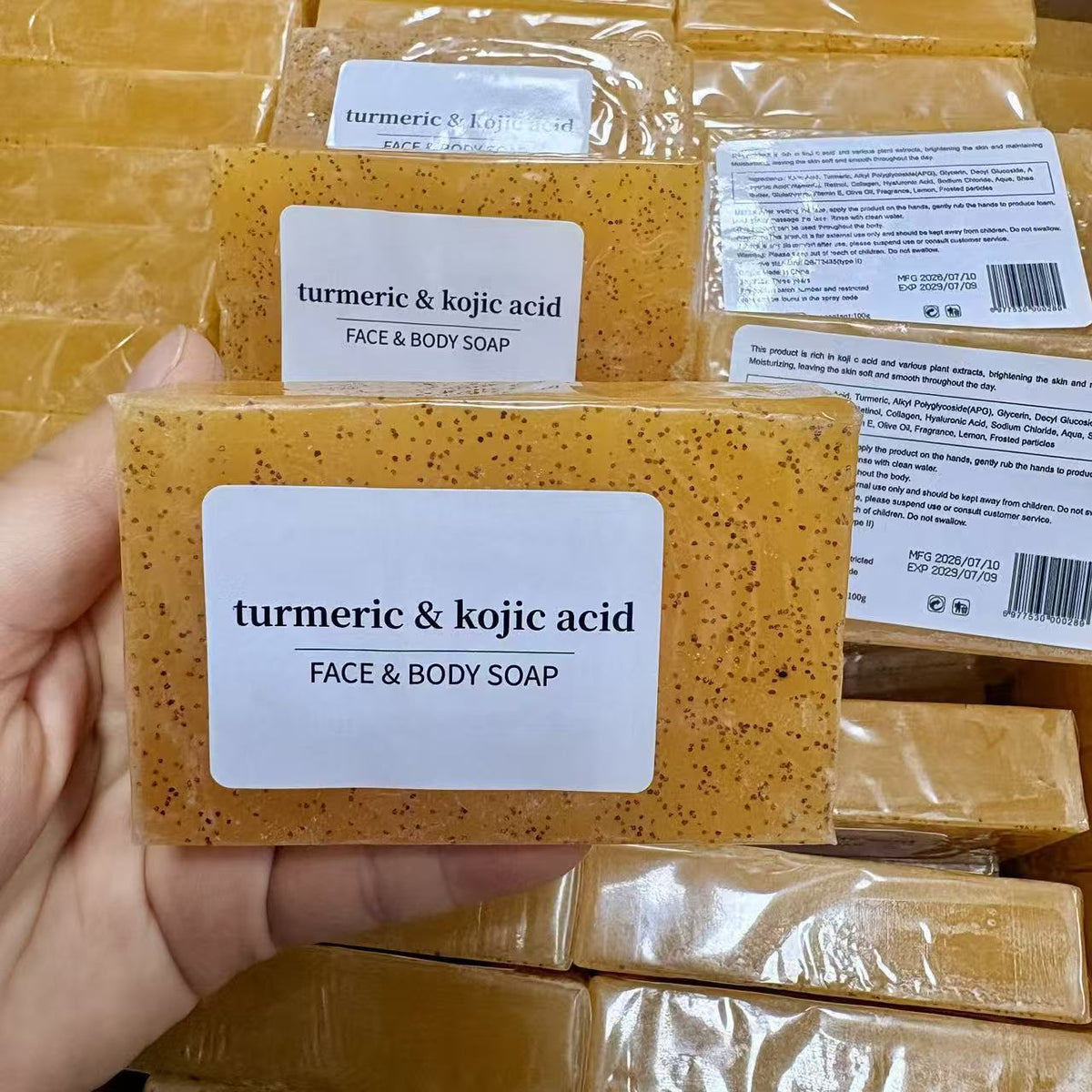 Kojic Acid Turmeric Brightening Handmade Soap