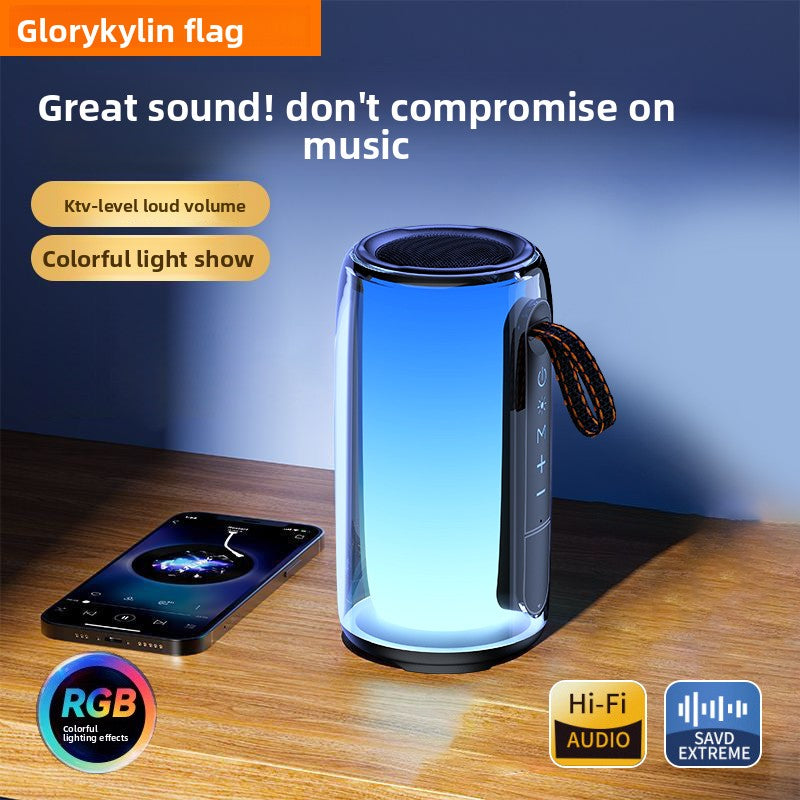 Voice of Berlin Bluetooth Speaker, Colorful Wireless Speaker, High Volume Subwoofer, Portable High-Quality Computer Speaker