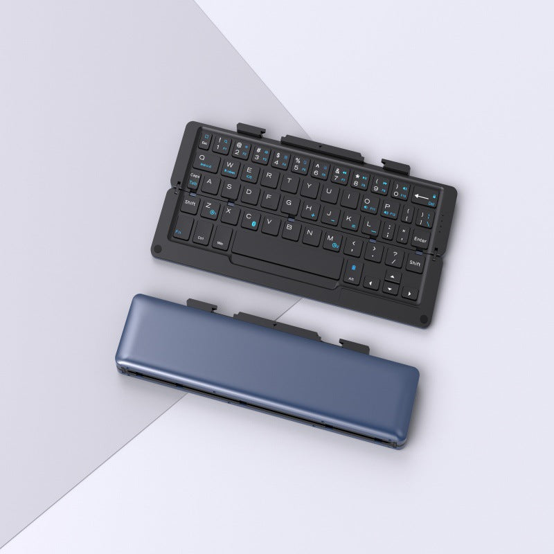 Folding Bluetooth Keyboard Ultra-thin Mini Wireless Mobile Phone Computer Tablet