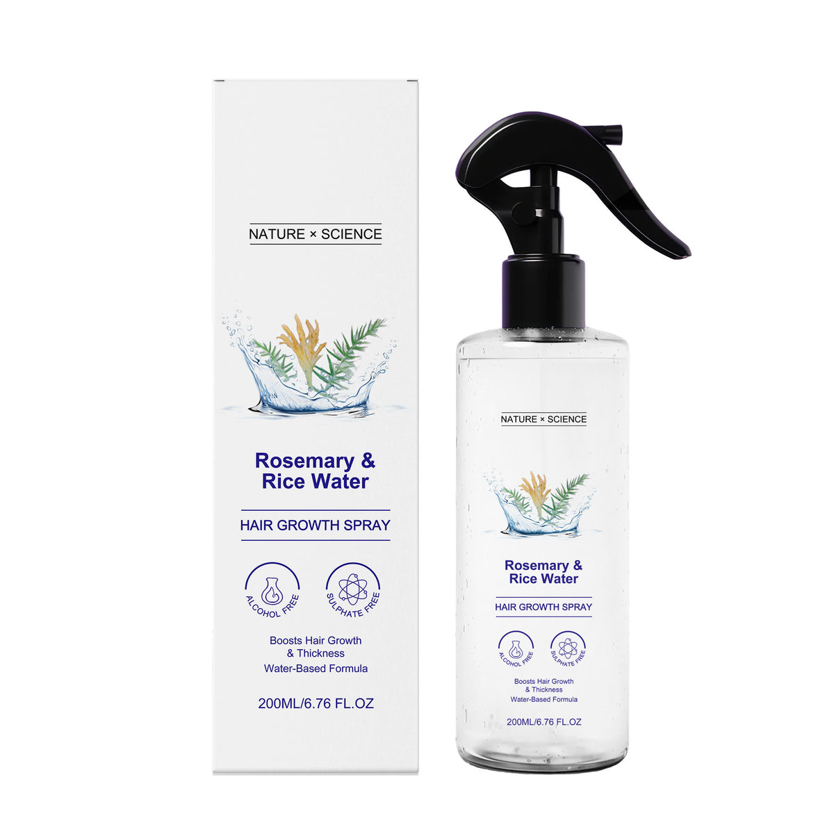 Rosemary Hair Care Spray for Smooth Shiny Moisturized Hair
