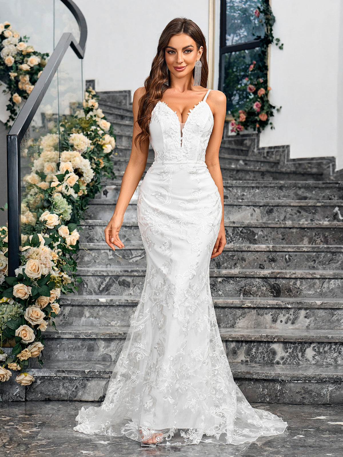 Elegant Embroidery Sheath Dress