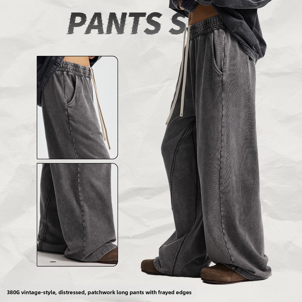 Retro Wide-Leg Men's Casual Pants