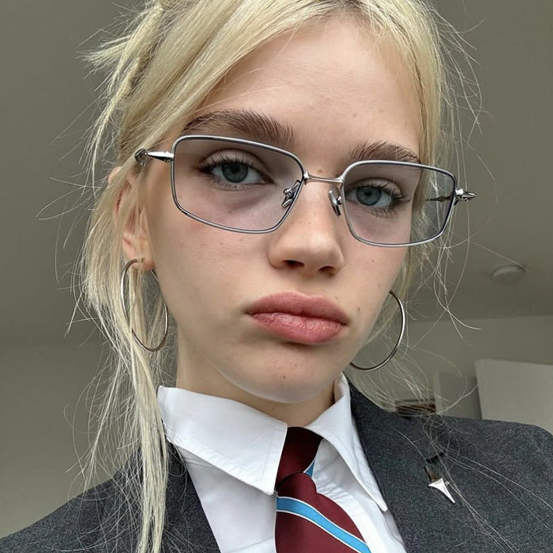 Square Retro Metal Frame Sunglasses