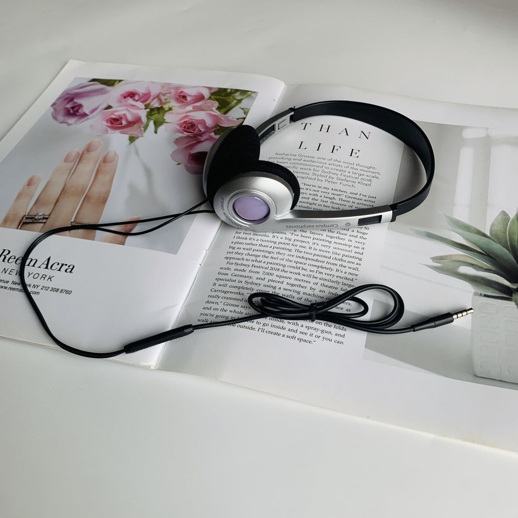 Retro Wired Headset Lightweight Compatible with Apple Huawei