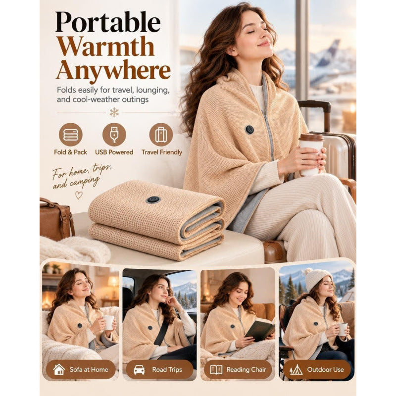 Heated Shawl Wearable Electric Blanket