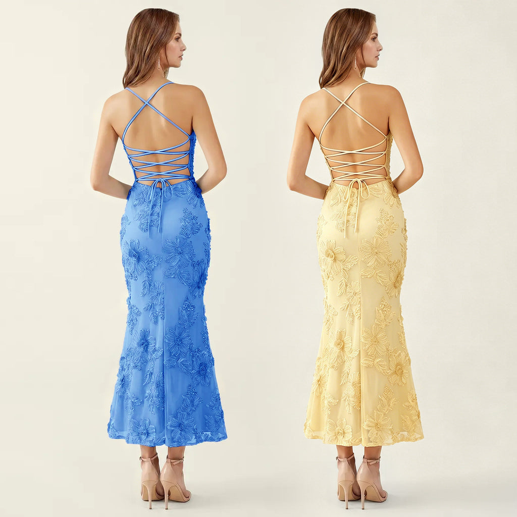 Womens French-Style Strapless Floral Dress