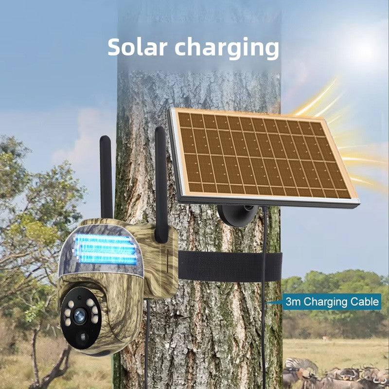Solar Camouflage Camera Two Way Voice Full Color Night Vision Surveillance