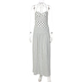 Women's Polka Dot Halter Neck Dress