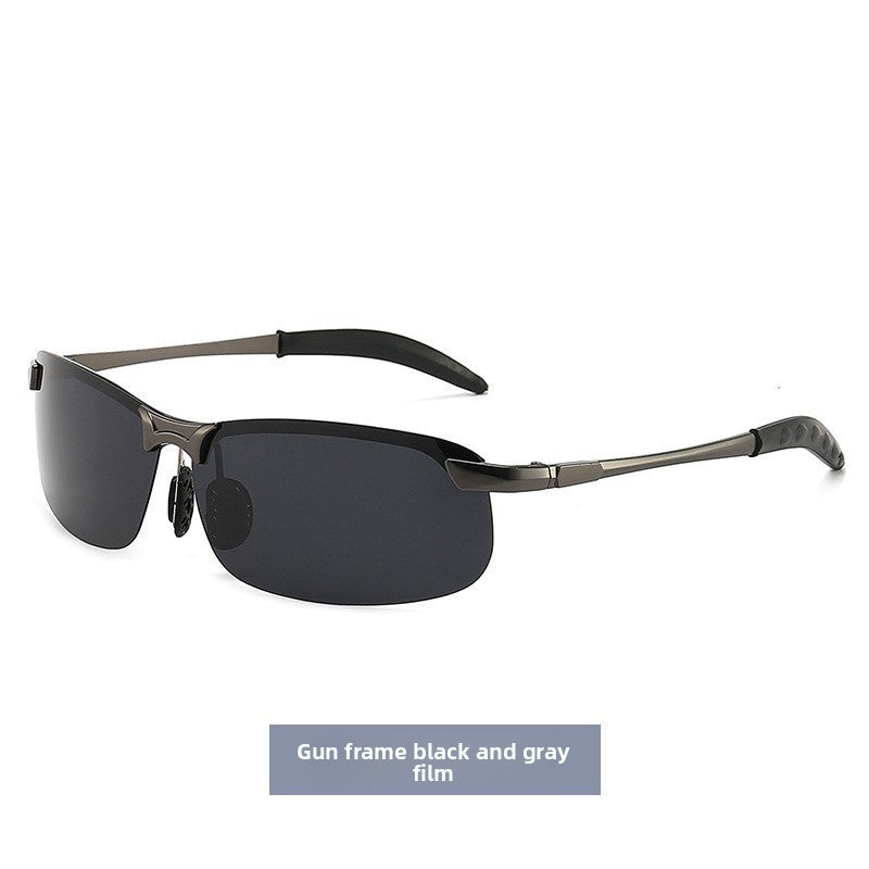Polarized Photochromic Half Frame Sunglasses