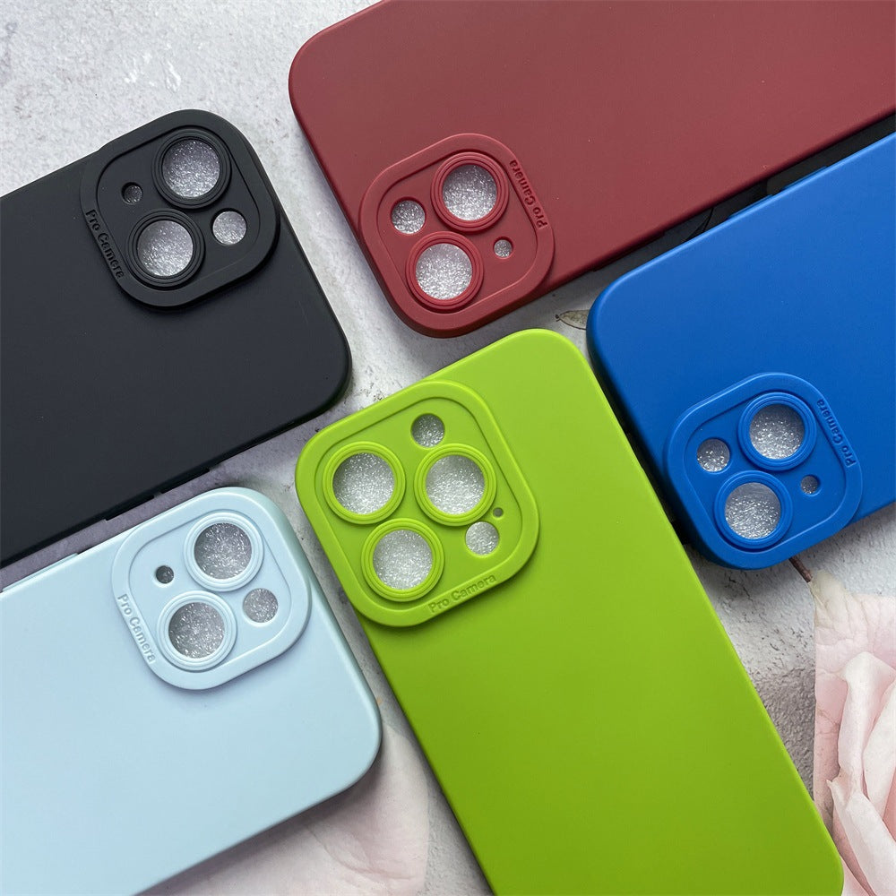 Frosted Silicone Phone Case for iPhone with Angel Eye Design