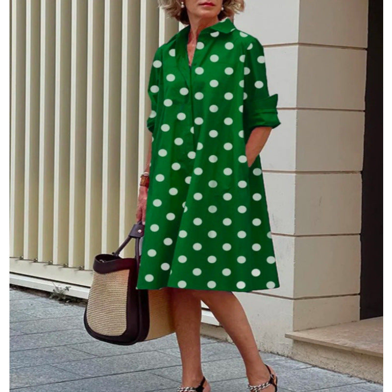 long-sleeve midi dress