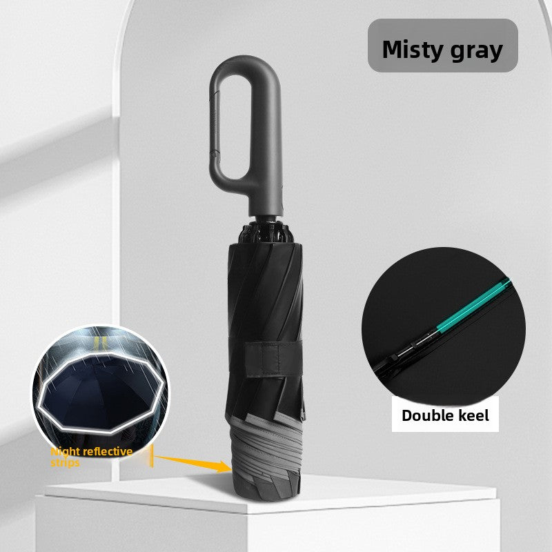 Fully Automatic Umbrella with Ring Handle