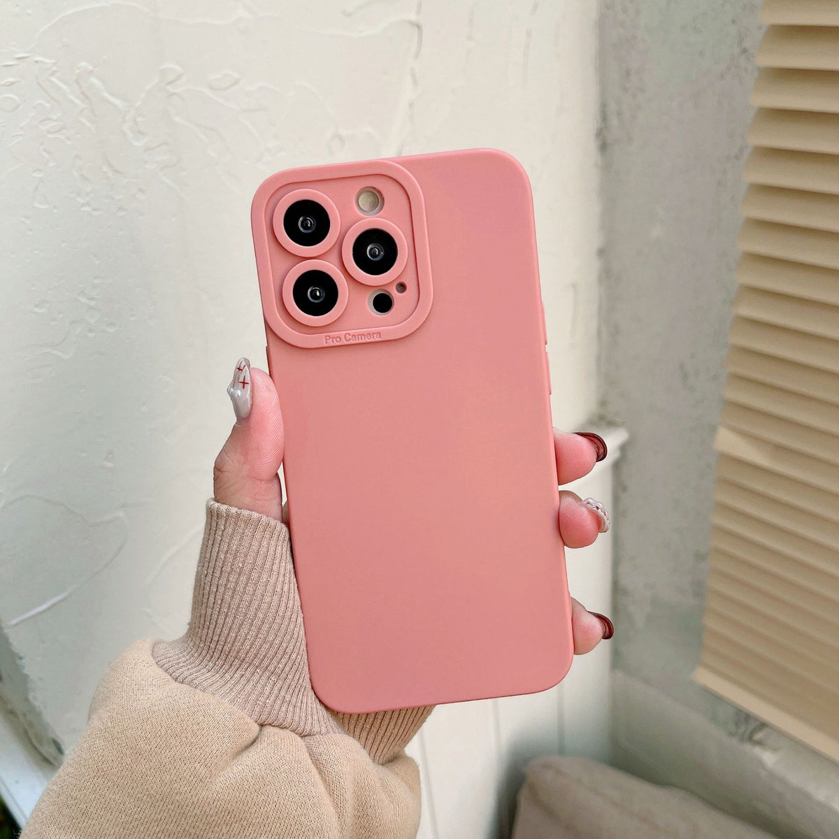 TPU Anti-Fall Liquid Silicone Phone Case for iPhone