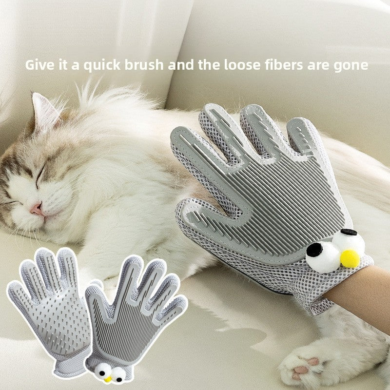 Pet Grooming Gloves for Cats and Dogs
