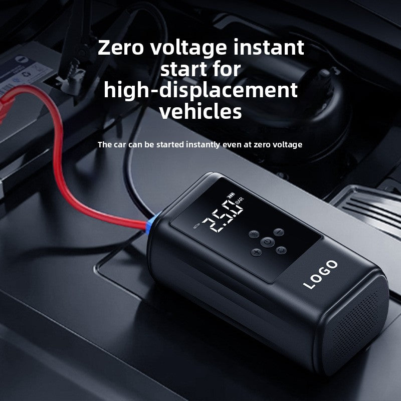12V Car Emergency Jump Starter Power Bank with Air Compressor