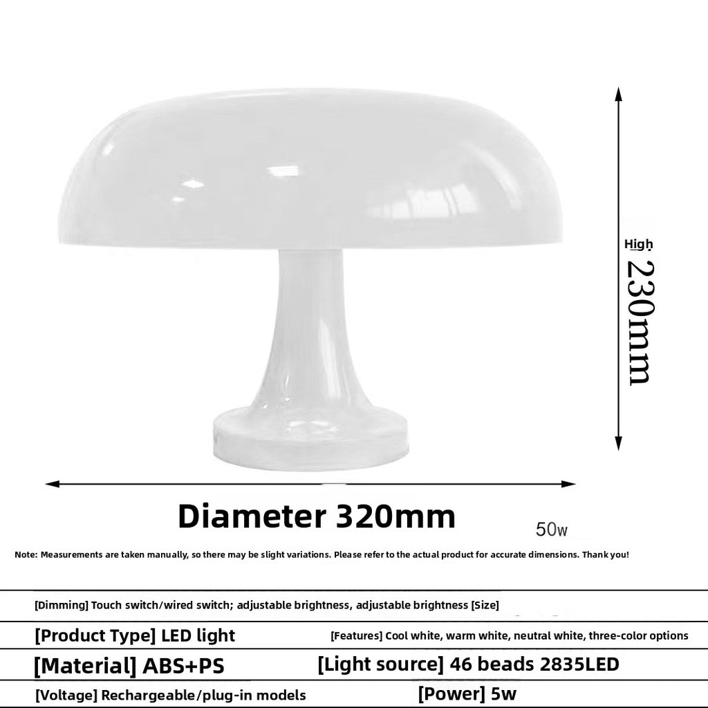 Mushroom-shaped table lamp