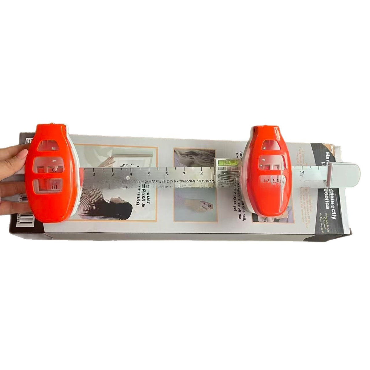 Hanging Hero Balance Ruler with Level Gauge for Photo Frames Wall Art Hanging Tool Kit