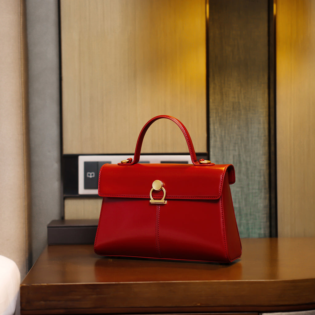Original Design Red Bridal Shoulder Tote Bag