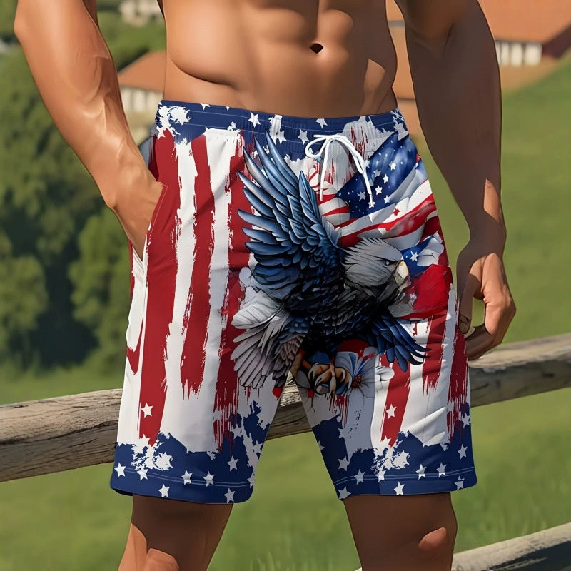 Mens Loose Breathable Beach Shorts