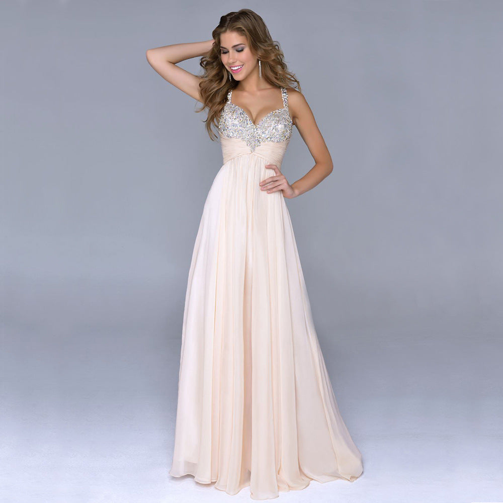 Women's Sequin Chiffon Evening Dress