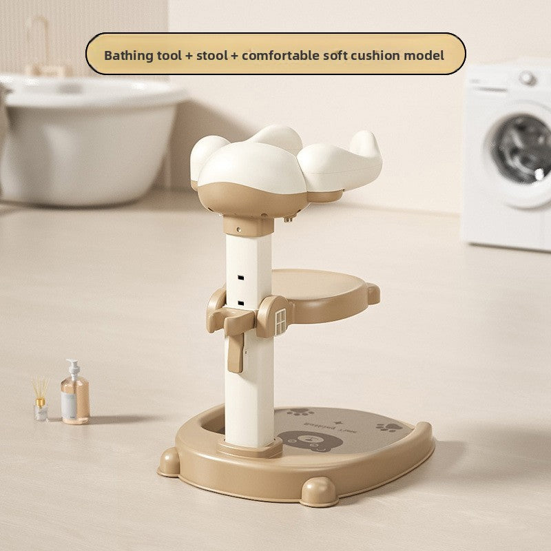 Adjustable Baby Bath Stand with Anti-Slip Base