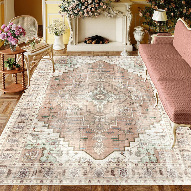 Retro Elegant Imitation Cashmere Floor Mat
