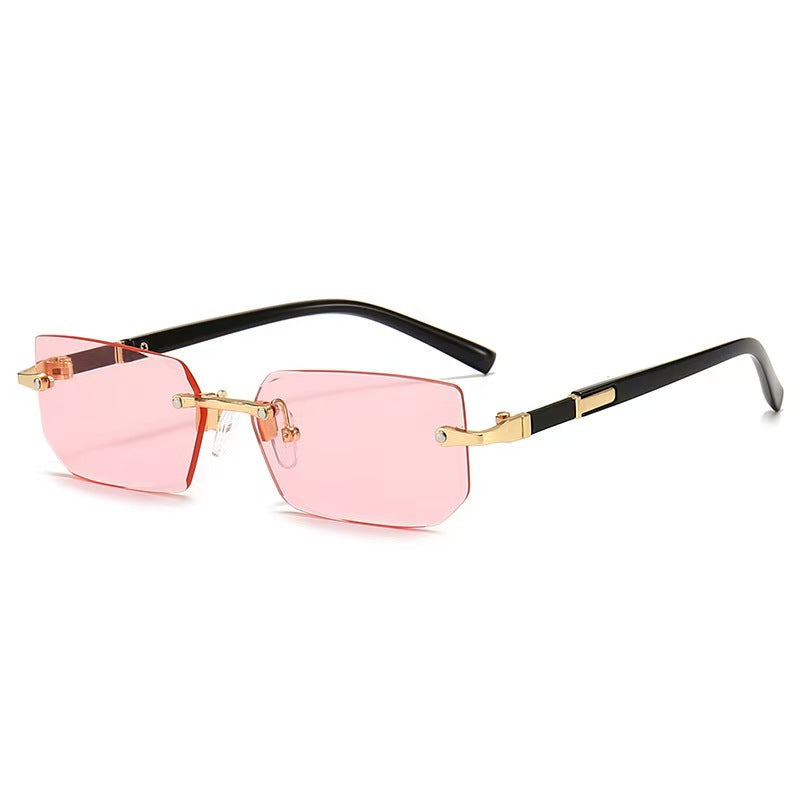 Frameless Metal Sunglasses UV400 Protection