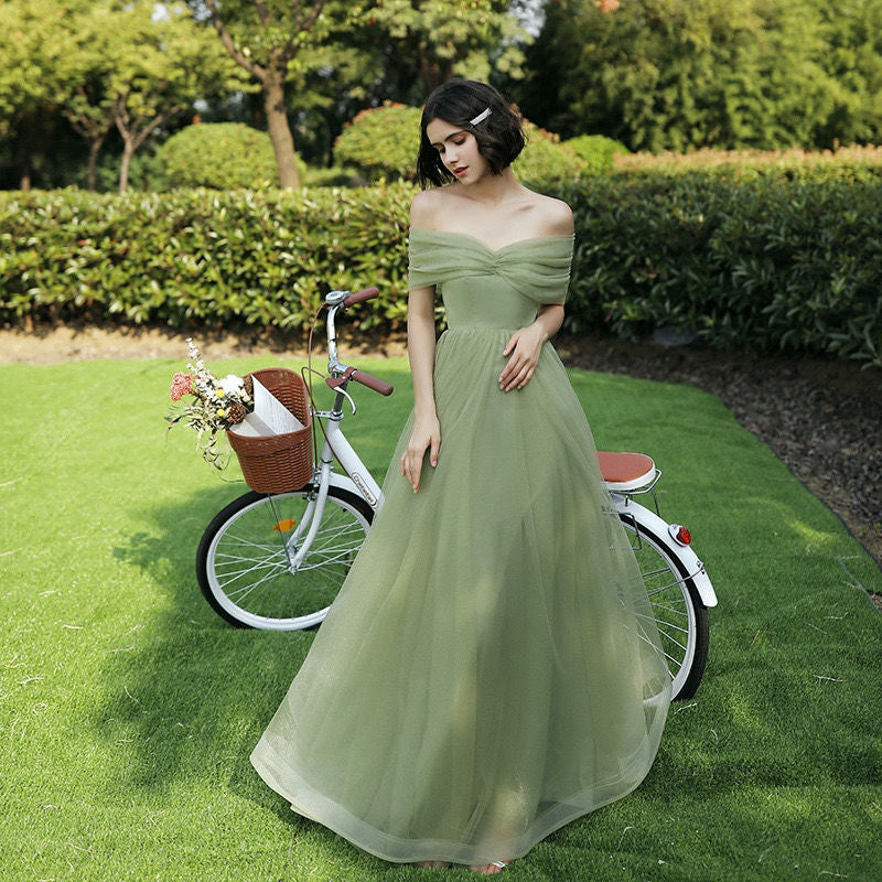 Elegant One-Shoulder Long Evening Dress