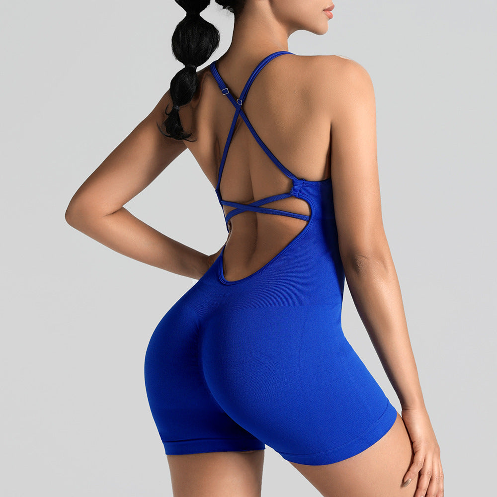 Women's Yoga Jumpsuit with Shorts