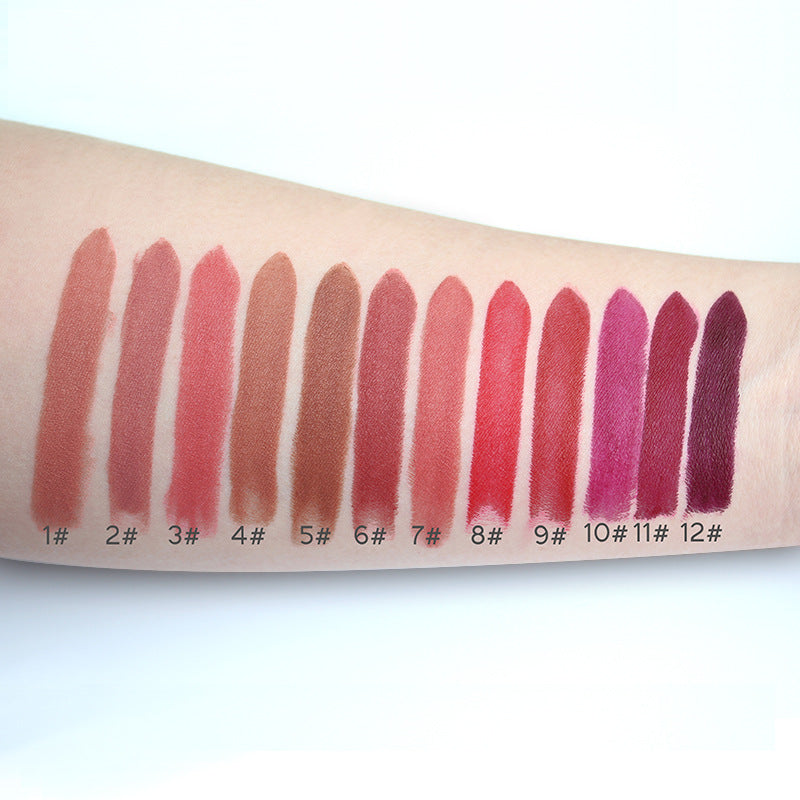Black tube gold ring matte matte matte face lipstick