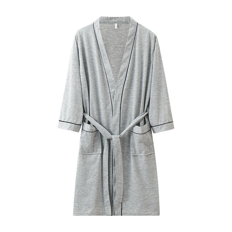 Pure Cotton Absorbent Bathrobe for Men and Women