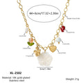 Flower butterfly necklace collar chain