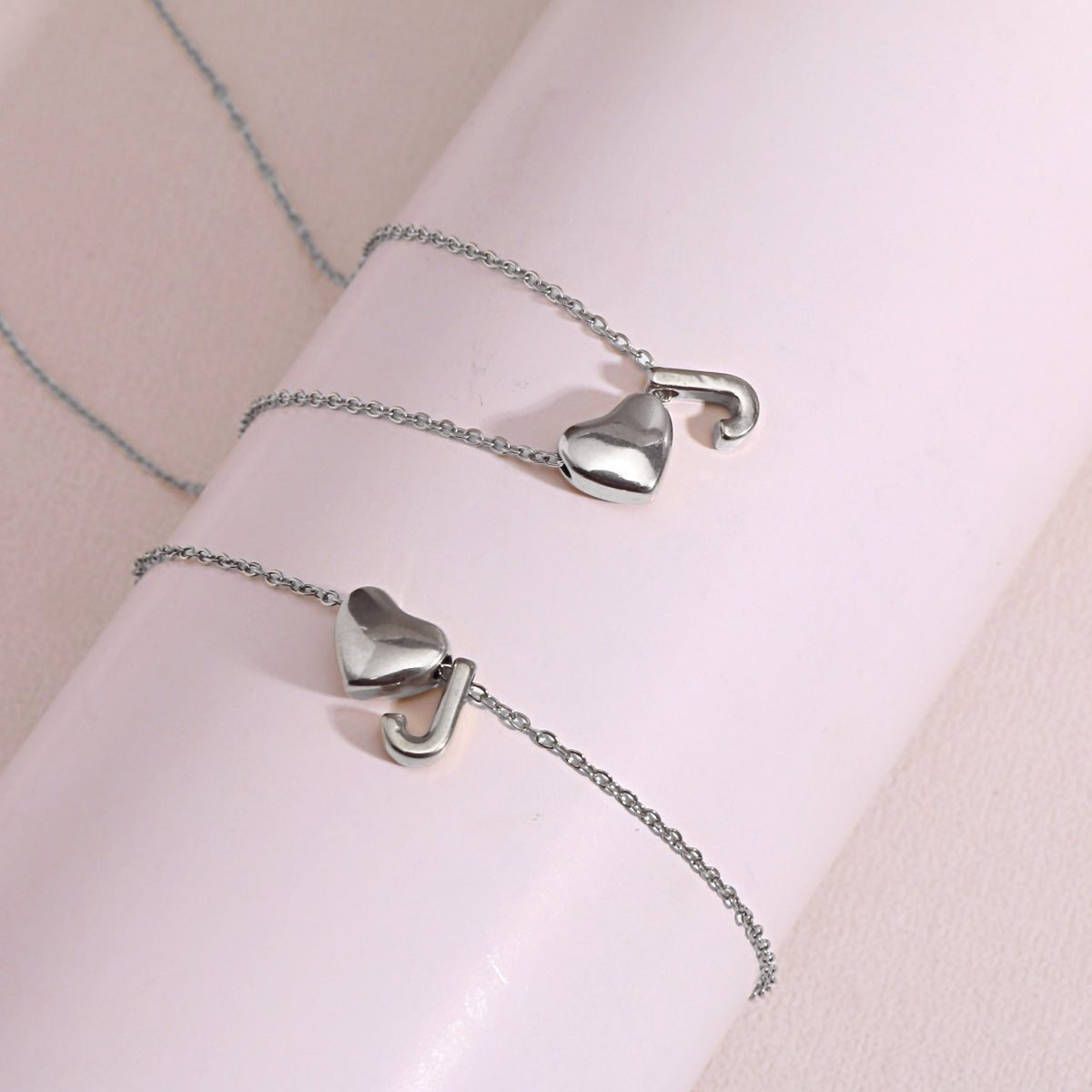 Heart Pendant Titanium Steel Necklace