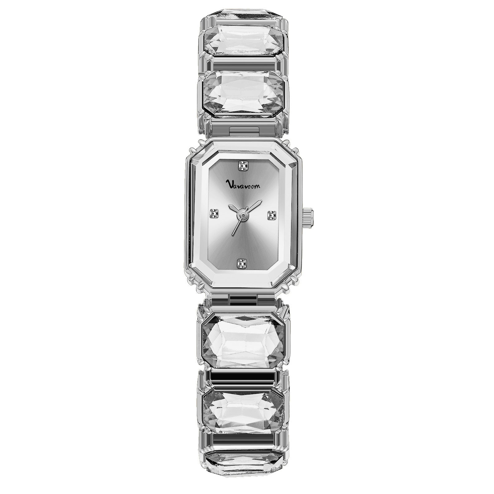 Square-faced quartz women's watch