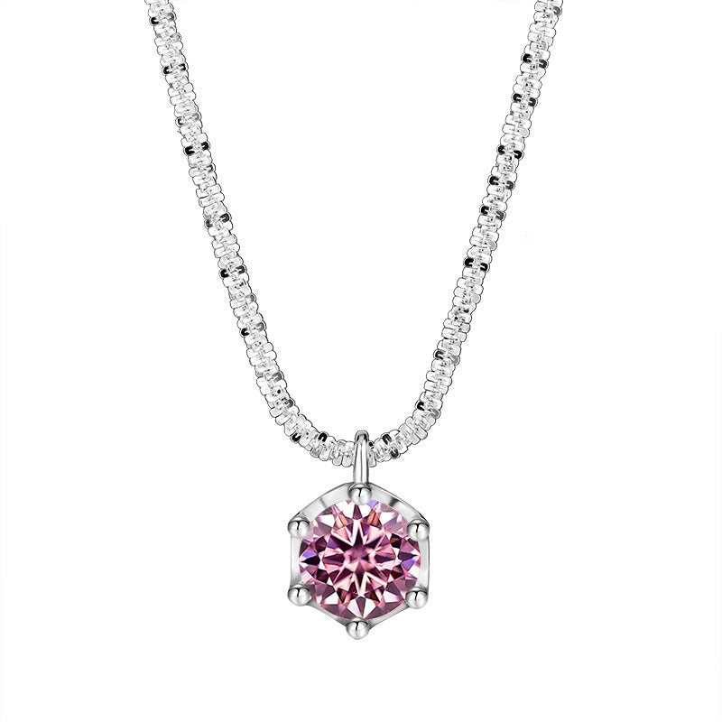 S925 Sterling Silver Moissanite Necklace