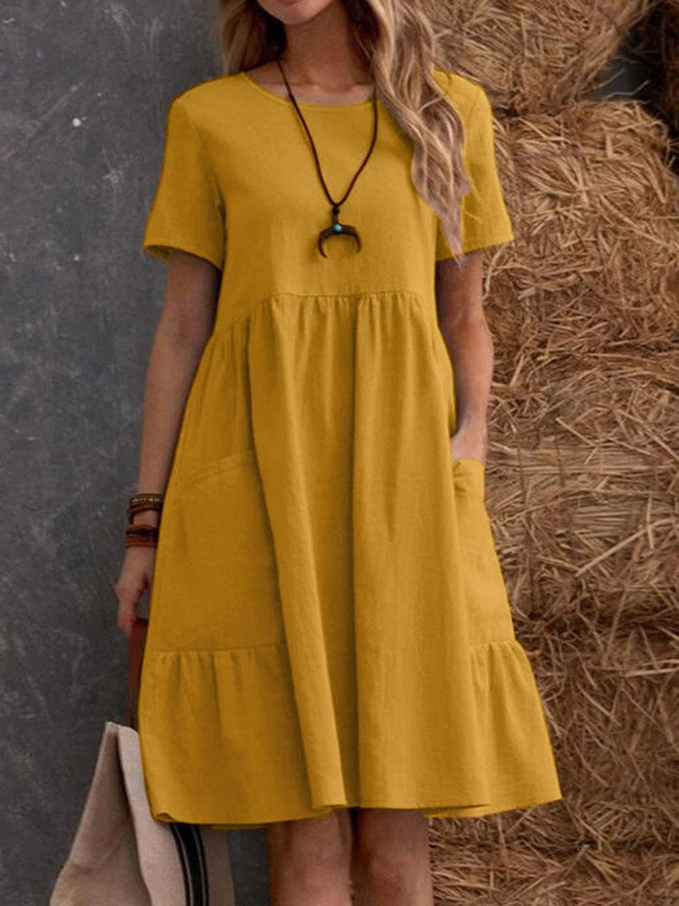 Round-neck dress