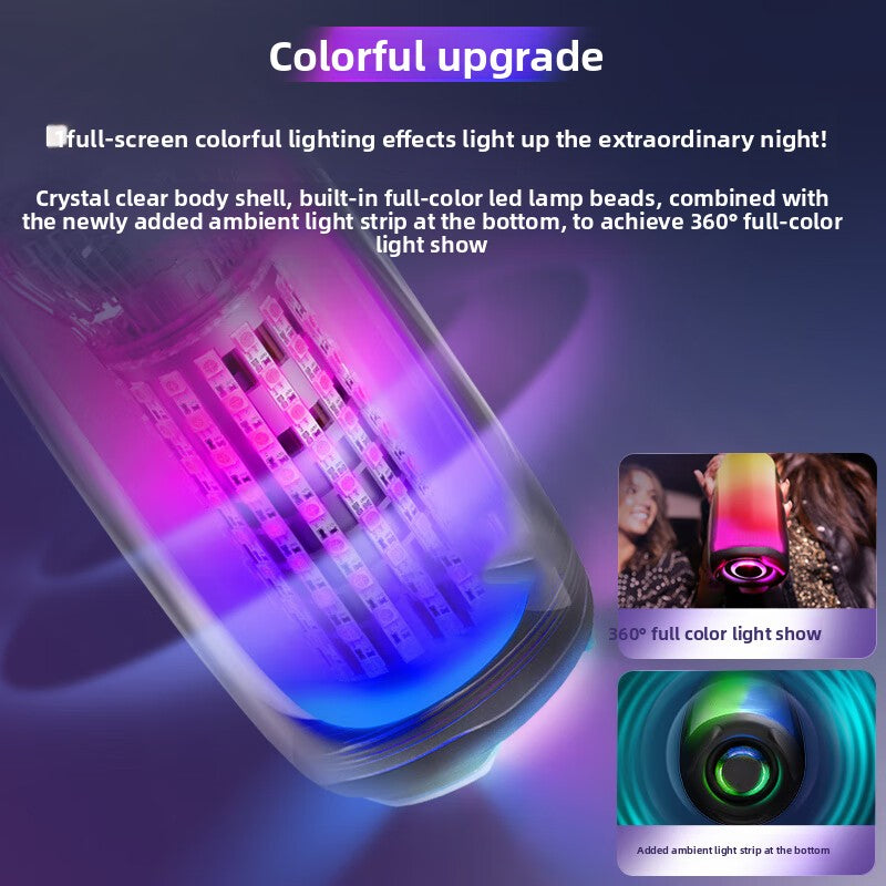 Voice of Berlin Bluetooth Speaker, Colorful Wireless Speaker, High Volume Subwoofer, Portable High-Quality Computer Speaker