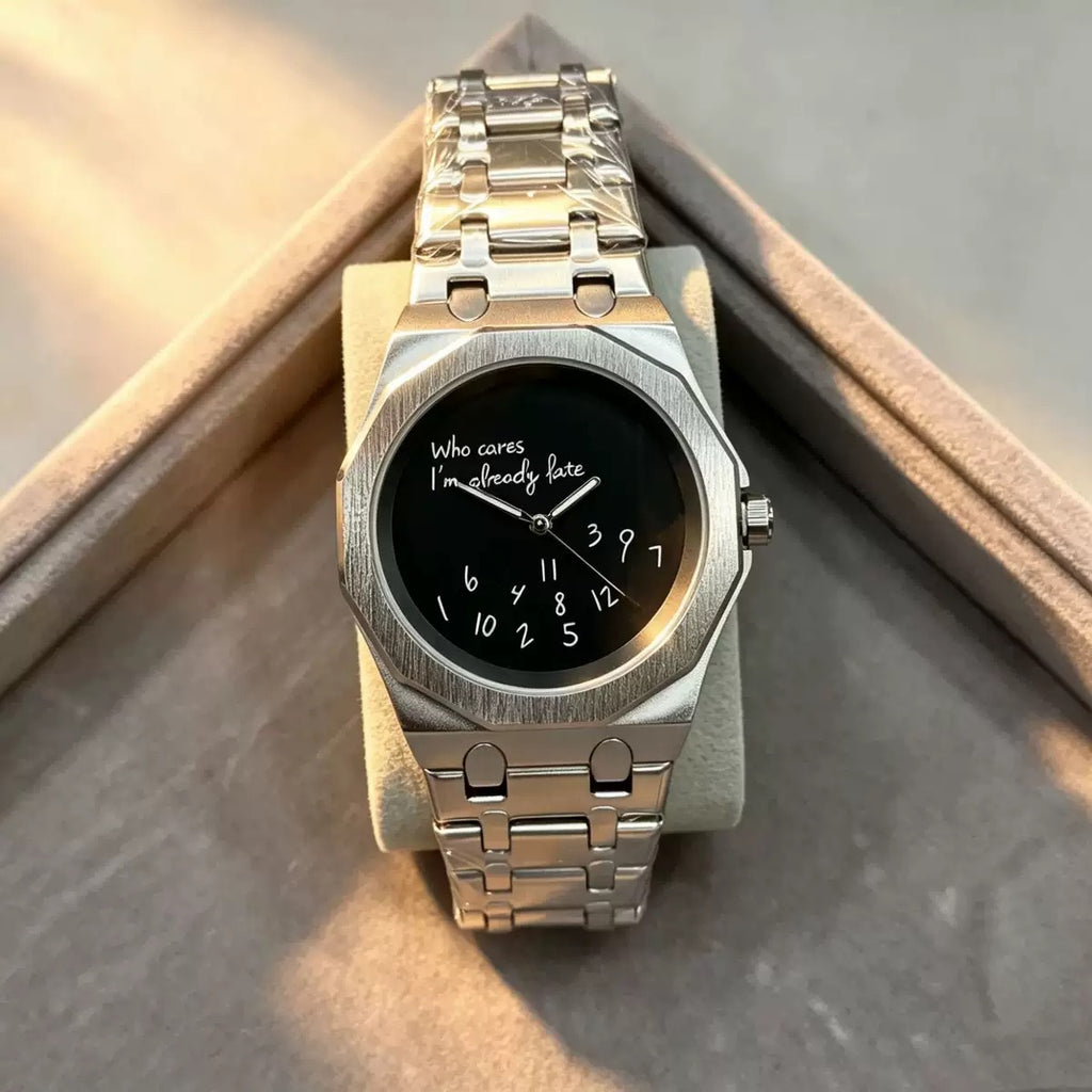 Fashion Digital Luminous Men Watch Octagonal Steel Band