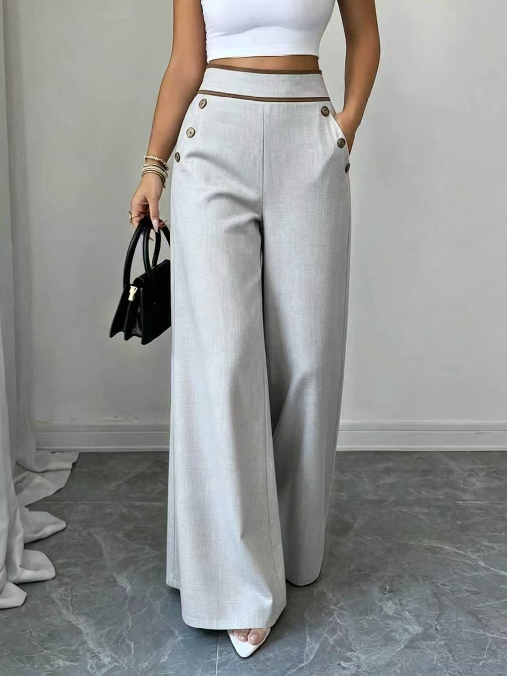 Wide-leg trousers