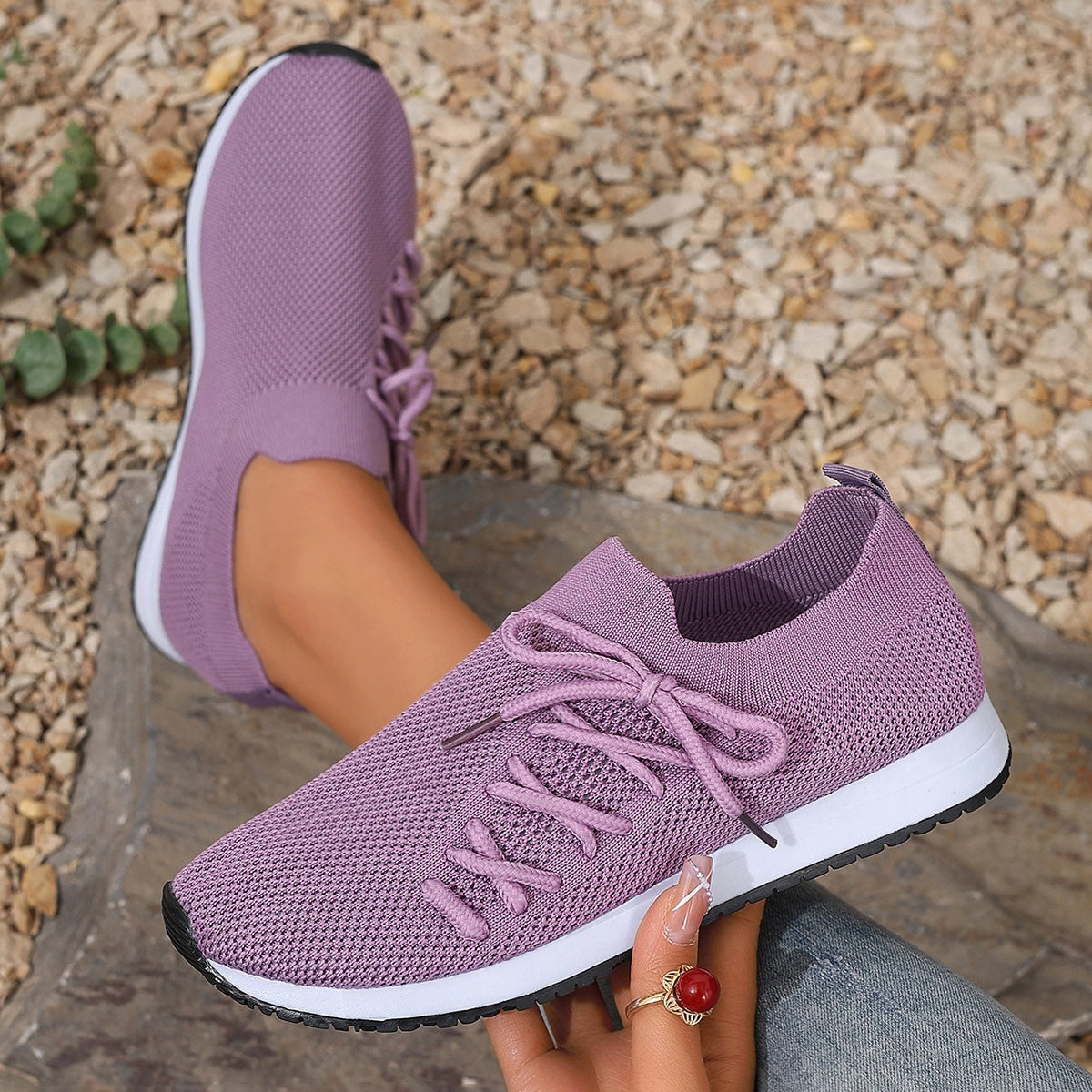 Womens Breathable Casual Mesh Shoes