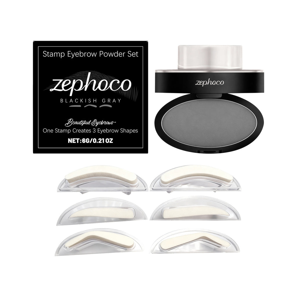 Stamp Eyebrow Powder Set with Stencils