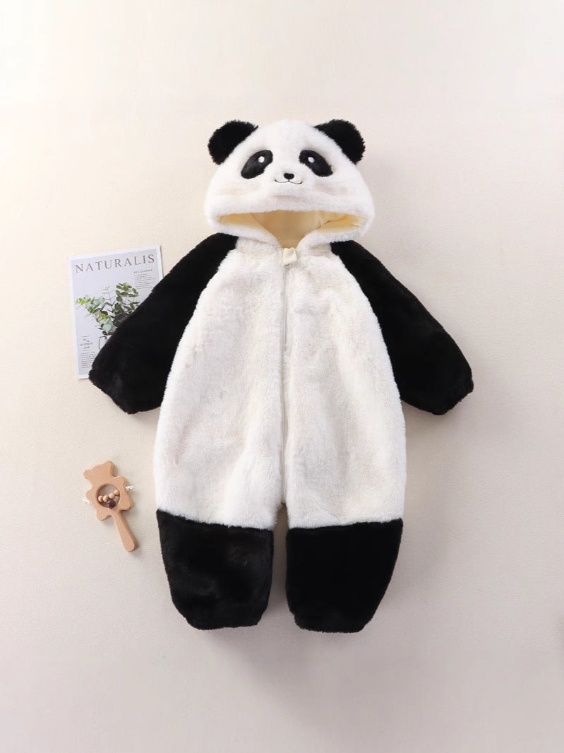 Baby Animal Plush Jumpsuit for Autumn and Winter