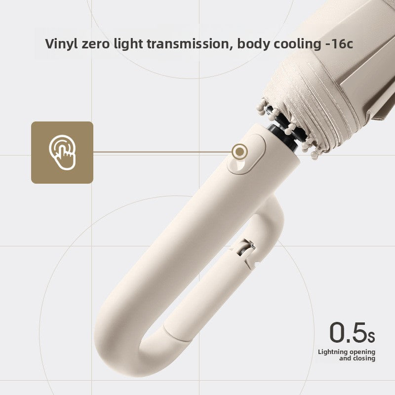 Automatic Folding Umbrella with Wind-Resistant Design