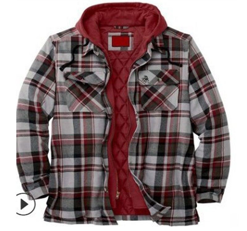Men's Thickened Hooded Jacket