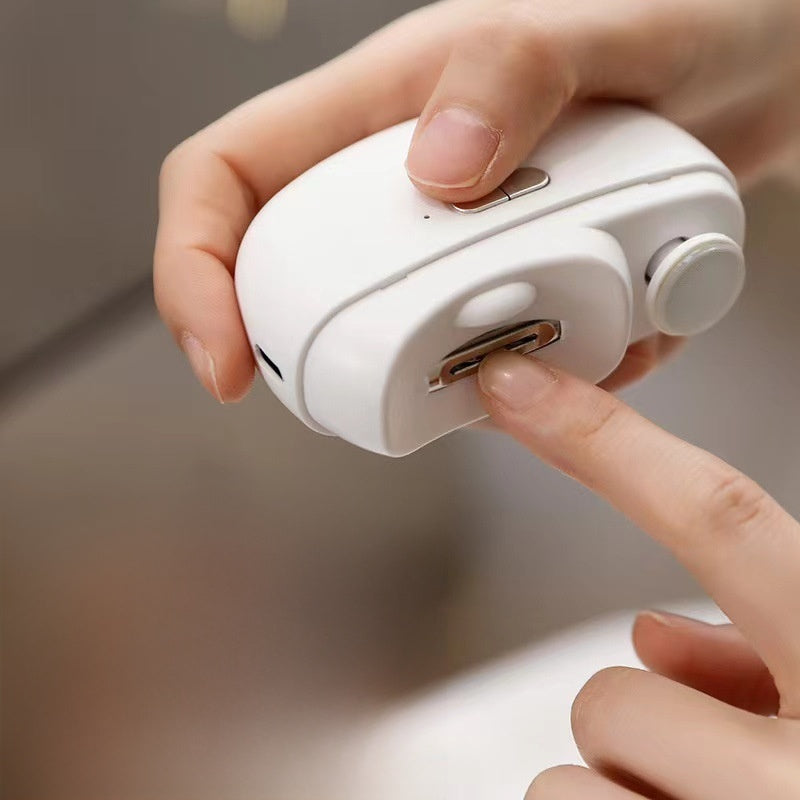 Cross-border electric nail clippers automatic nail grinder baby nail clippers anti-splash anti-pinch hand nail grinder