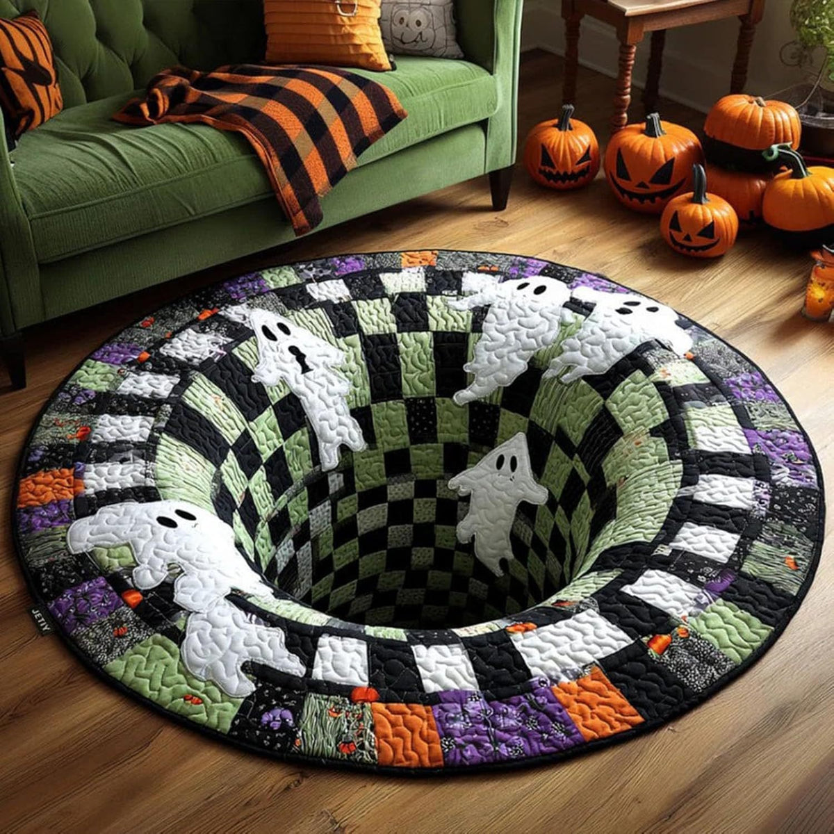 Halloween Christmas Round Carpet