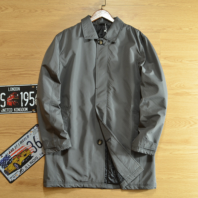 Long Windbreaker Coat