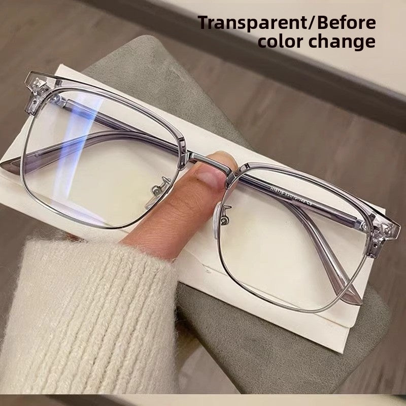Photochromic Metal Blue Light Glasses
